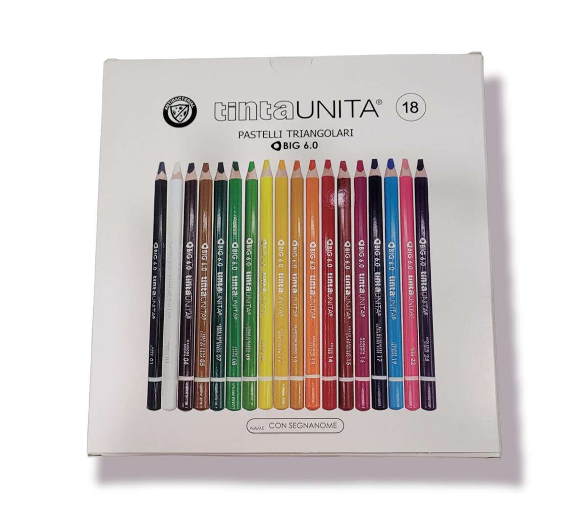 Pastelli in Legno Triangolari MINA 6.0 - TintaUnita CF. DA 18