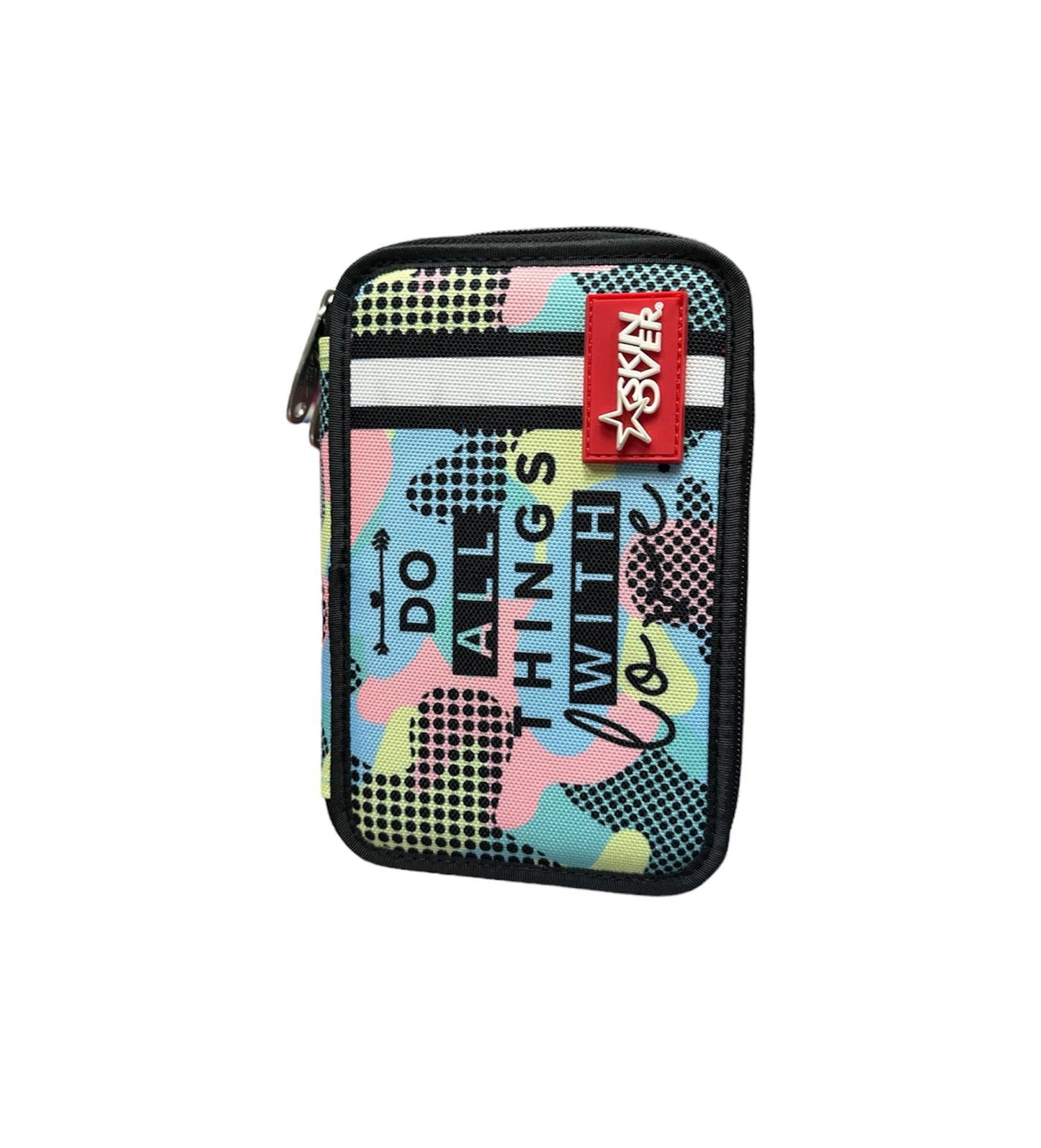 Astuccio 3 zip Skin Over - Tinta Unita
