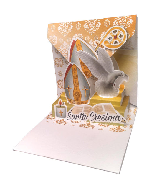 BIGLIETTO SANTA CRESIMA - ORIGAMO