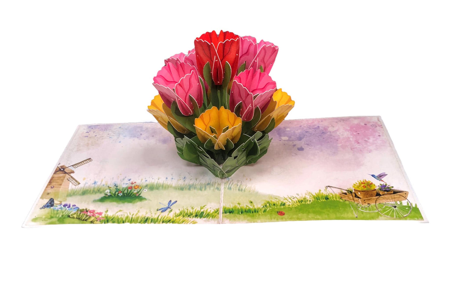 BIGLIETTO TULIPANI - ORIGAMO