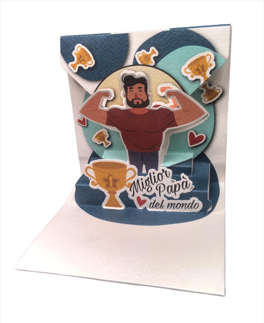 BIGLIETTO AUGURI PAPA' - ORIGAMO
