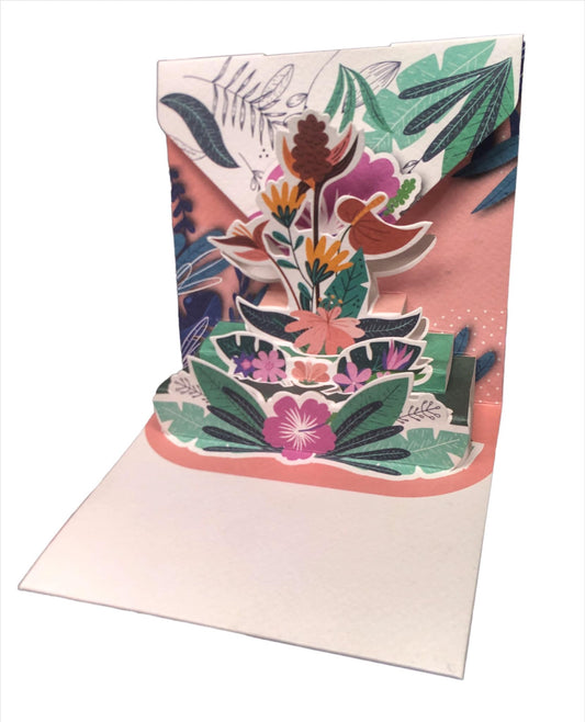 BIGLIETTO FLOWERS - ORIGAMO