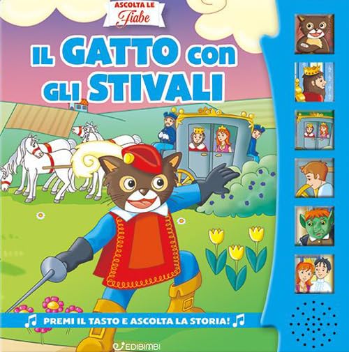 Libro sonoro "Il gatto con gli stivali" - EdiBimbi
