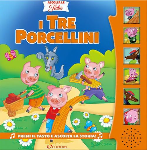 Libro sonoro "I tre porcellini" - EdiBimbi