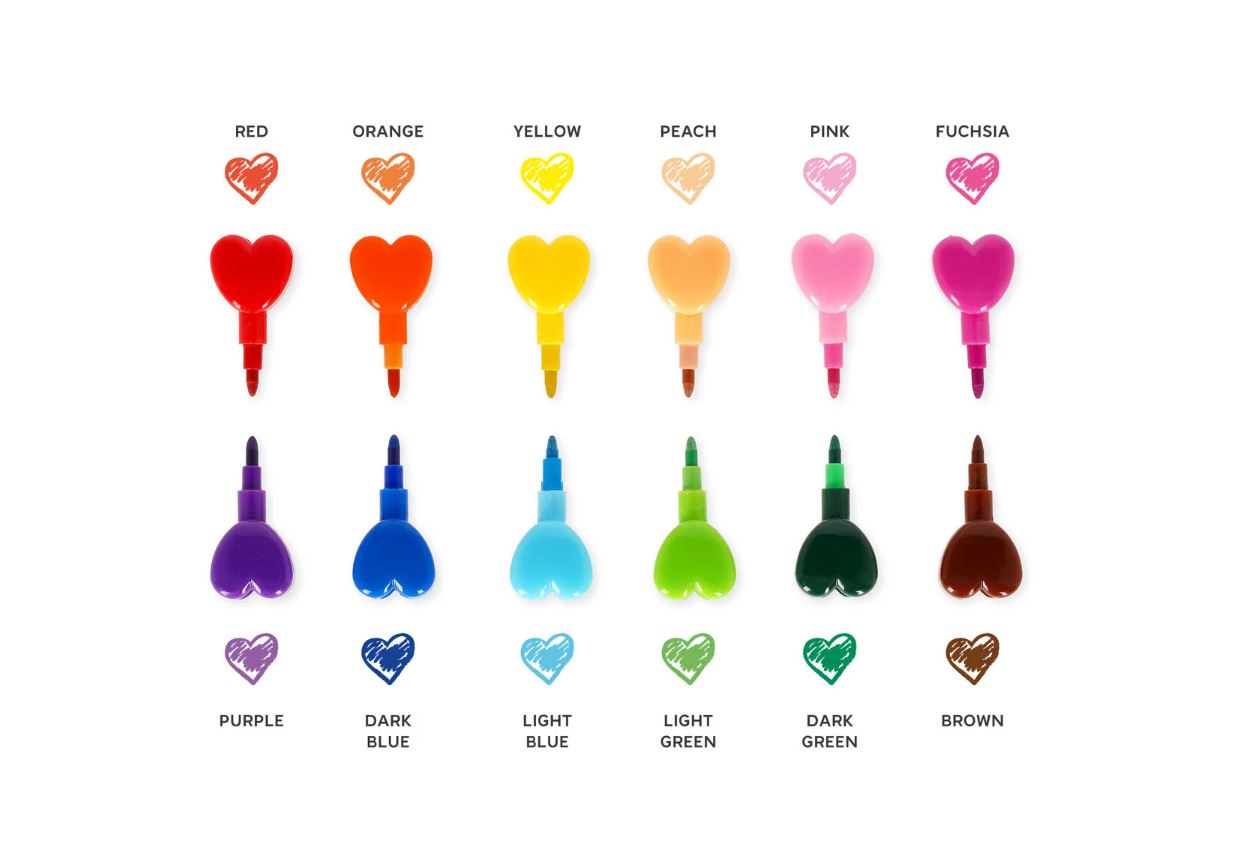 12 Pastelli Impilabili - Dream in Colour - San Valentino 2025 - Legami Milano