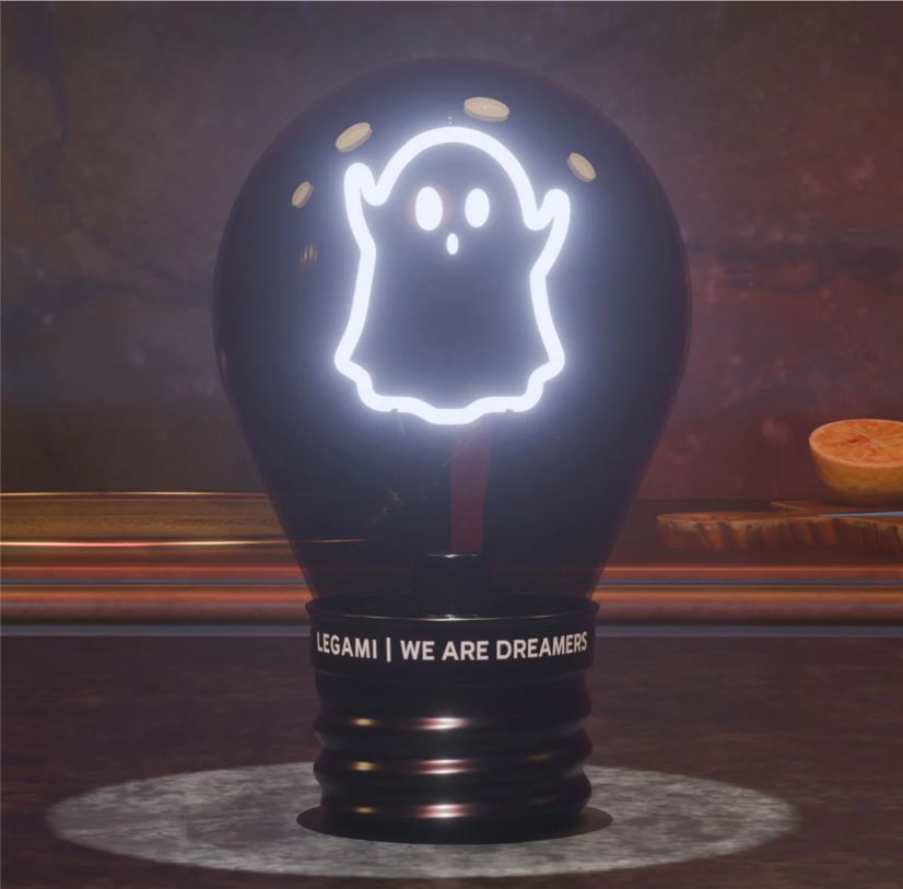Lampada Decorativa da Tavolo a Forma di Lampadina - Ghost - Bulb Fiction - Halloween 2025 Legami