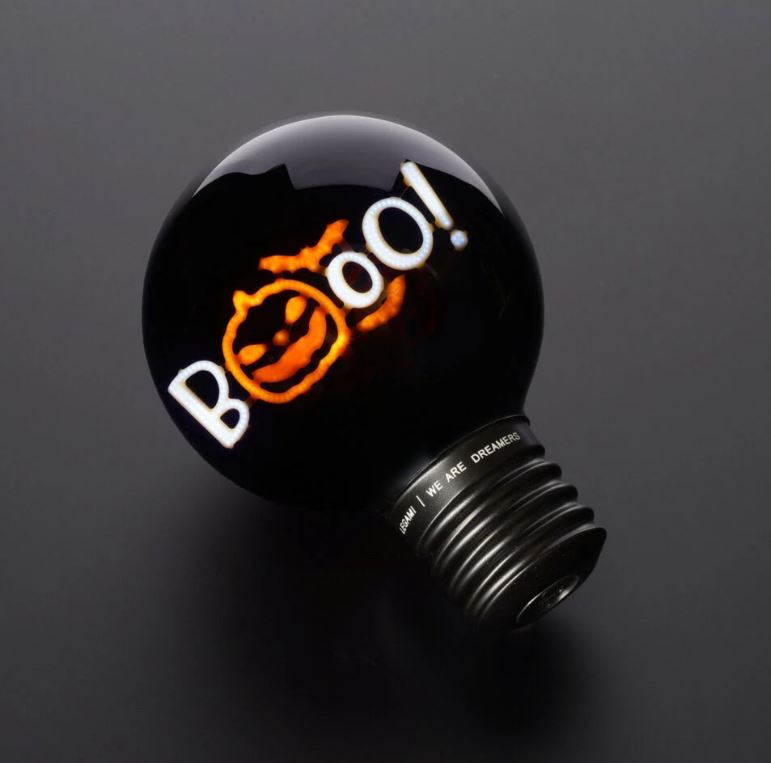 Lampada Decorativa da Tavolo a Forma di Lampadina Pumpkin Booo - Bulb Fiction XL - Halloween - Legami