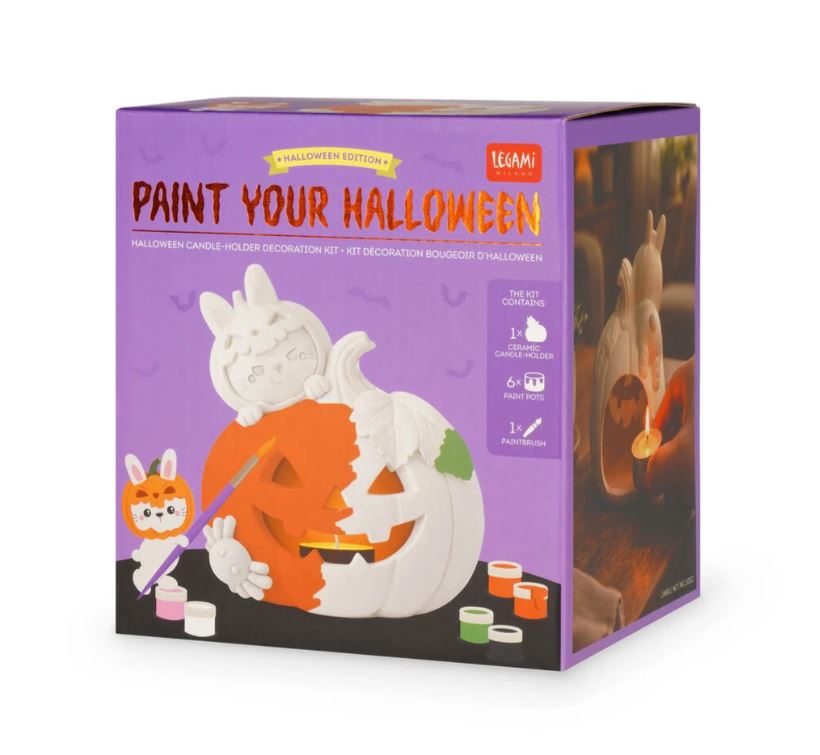 Kit Decorazione Portacandela di Halloween - Paint Your Halloween - Legami