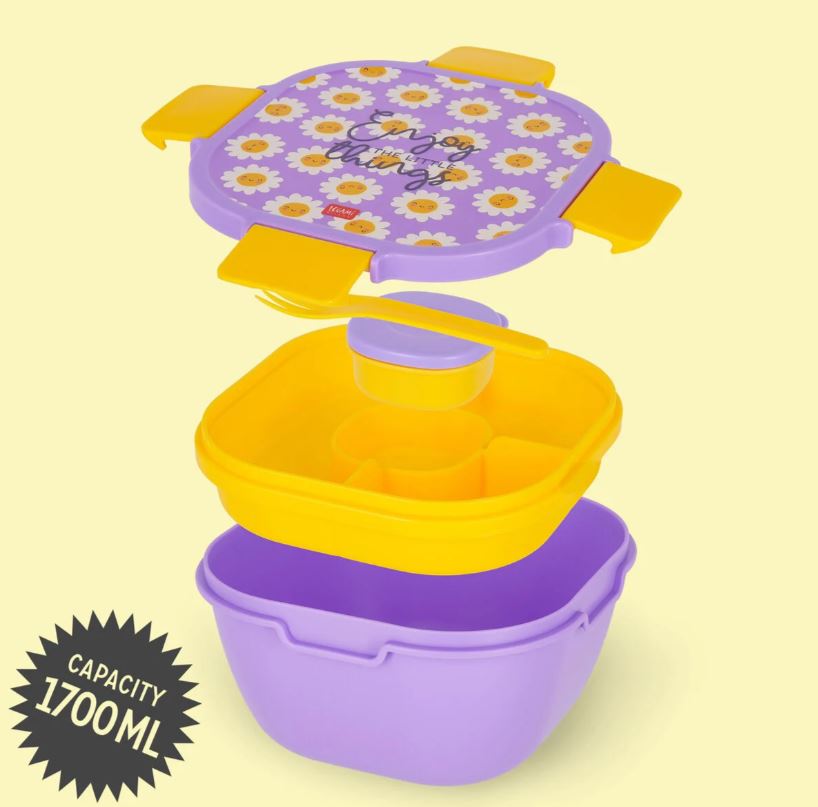 Contenitore Porta Pranzo 1700 ml - Daisy - Lunch Box - Legami