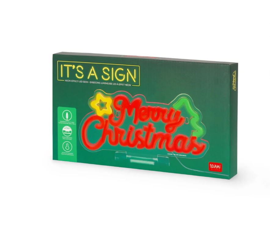 Lampada Led Effetto Neon - Merry Xmas - It's a Sign - Legami