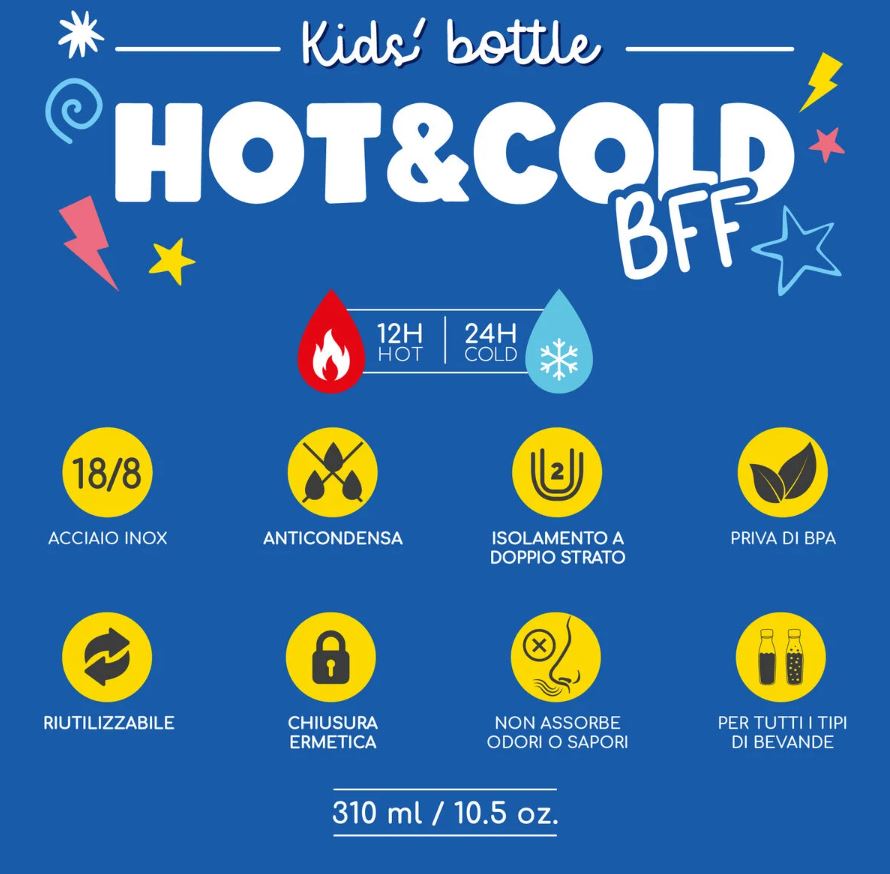Borraccia Termica per Bambini - Hot&Cold BFF - Legami