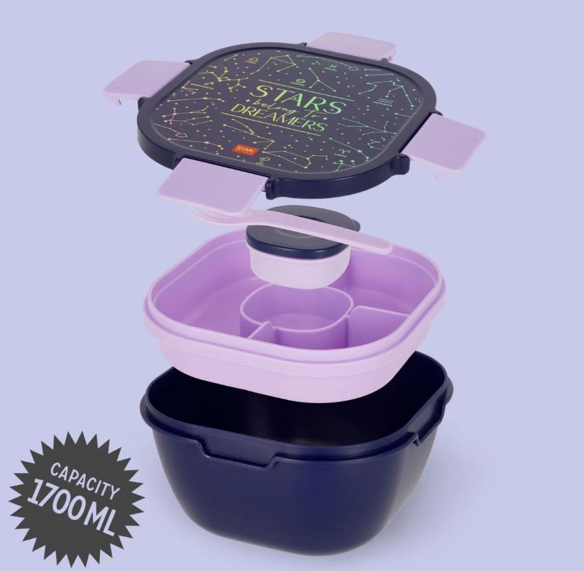 Contenitore Porta Pranzo 1700 ml - Stars - Lunch Box - Legami