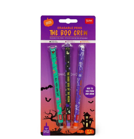 Set di 3 Penne Gel Cancellabili - The Boo Crew - Erasable Pen - Halloween 2025 Legami