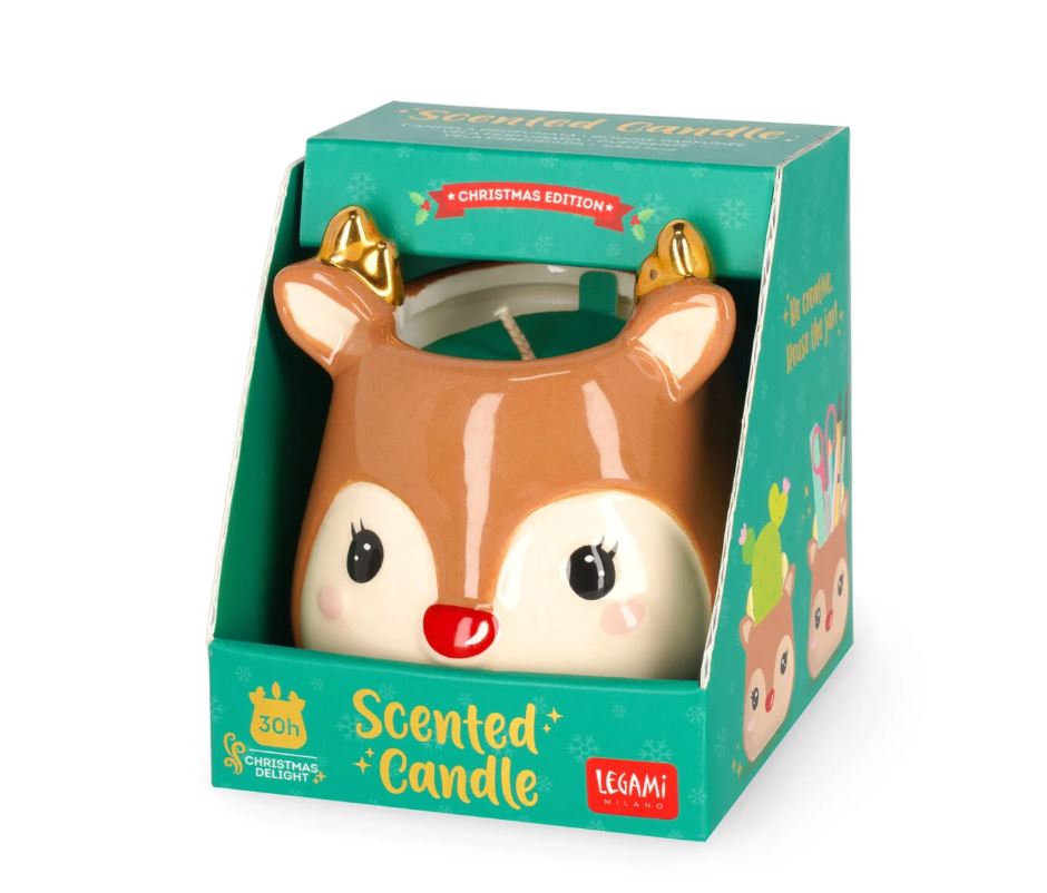Magic Lights | Candela Profumata in Giara 510g – Muschio e Talco – Stoppino in Legno Naturale che scoppietta – Cera Vegetale 75% – Made in Italy