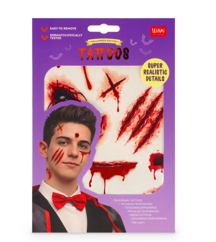 Tatuaggi Temporanei Viso e Corpo - Halloween - Legami