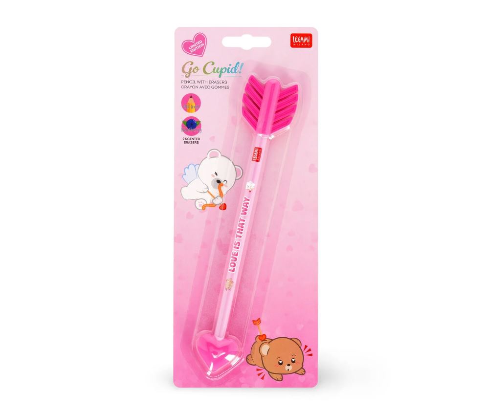 Matita con due Gomme Profumate - Go Cupid! - San Valentino 2025 - Legami Milano
