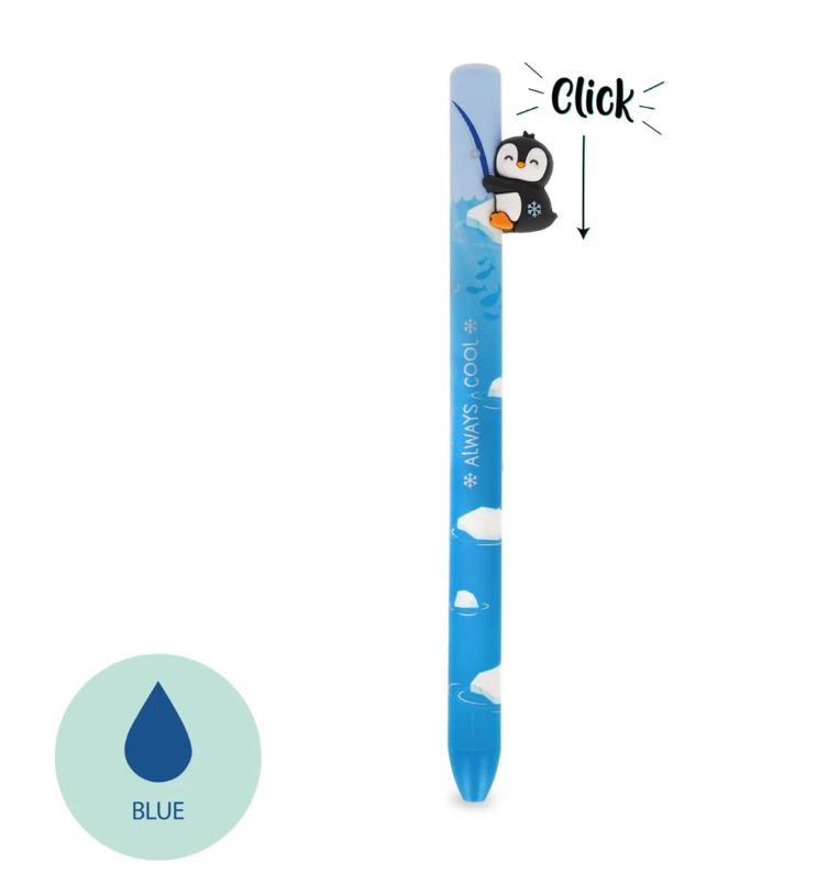 Penna a Sfera a Scatto Penguin "Always Cool" - Pinguino - Free Hugs - Legami