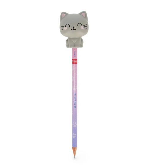 Matita con Antistress Kitty "Be Curious" - Gatto - Squeezies - Legami