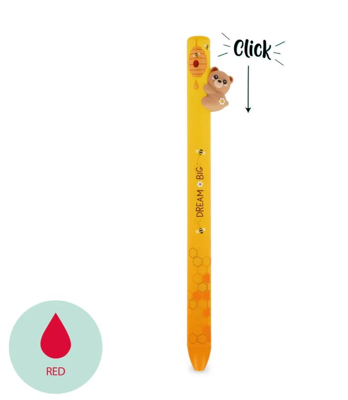 Penna a Sfera a Scatto Teddy Bear "Dream Big" - Orsetto - Free Hugs - Legami