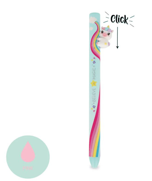 Penna a Sfera a Scatto Unicorn "Believe In Magic" - Unicorno - Free Hugs - Legami