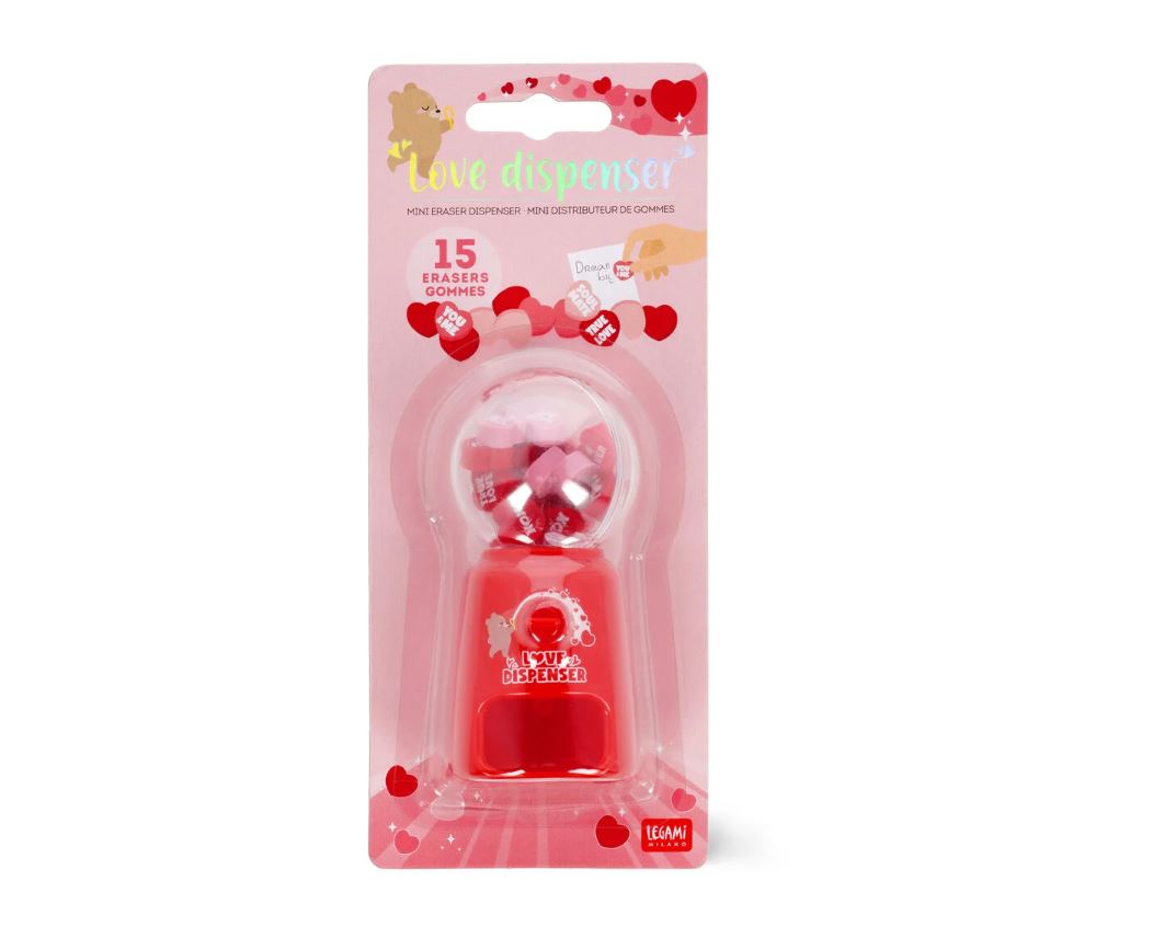 Mini Distributore Gomme per Cancellare - Love Dispenser - San Valentino 2025 - Legami Milano