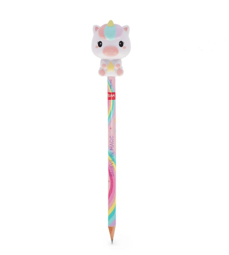 Matita con Antistress Unicorn "Believe In Magic" - Unicorno - Squeezies - Legami
