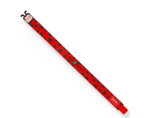 Penna Gel Cancellabile Ladybug "Get Lucky" - Legami