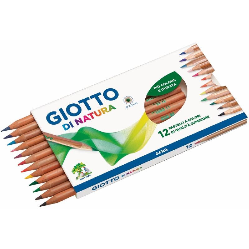 Pastelli in legno da 12 - Giotto DI NATURA