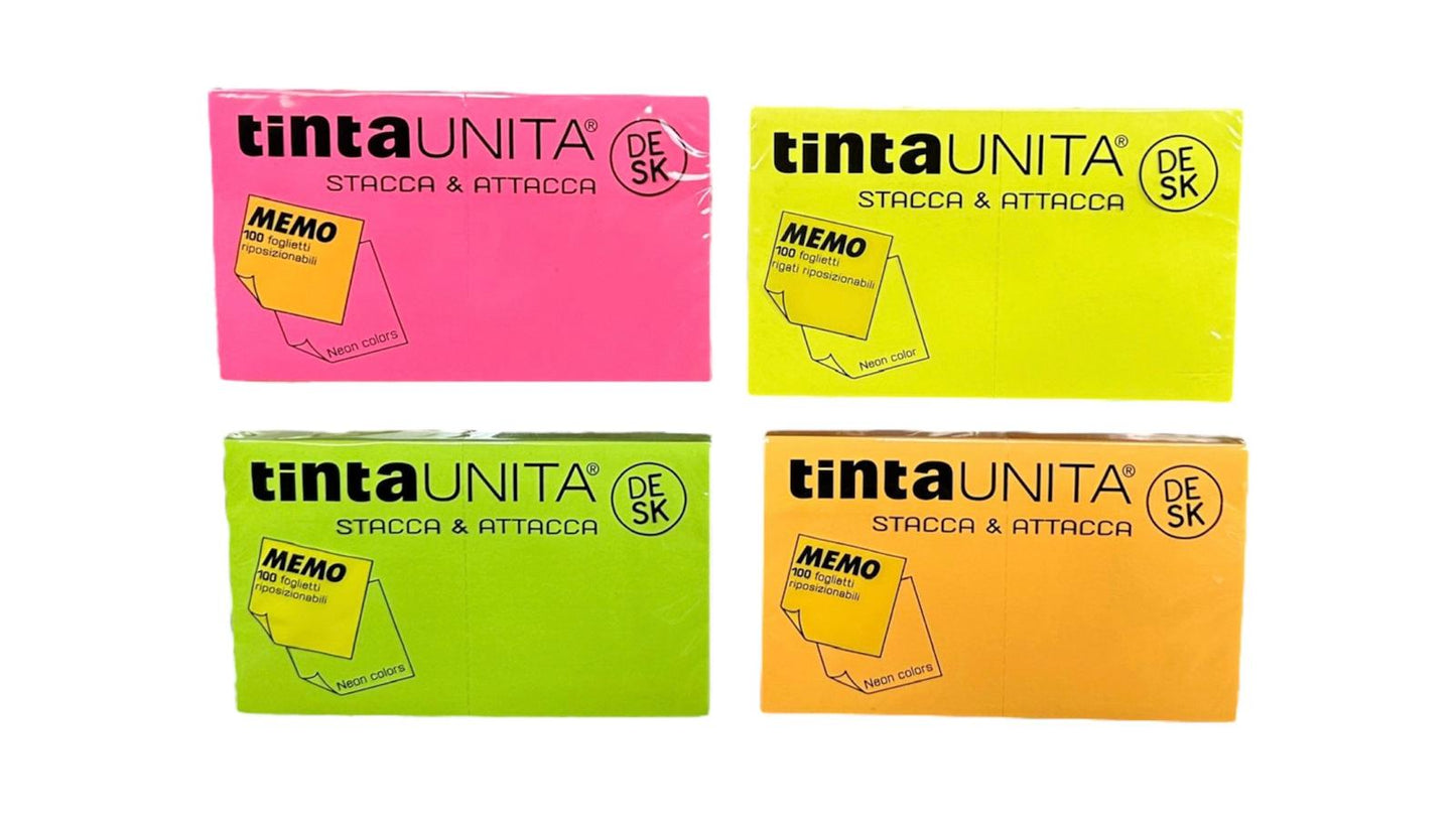 Post it Stacca&Attacca 100 foglietti Fluo - Tinta Unita Desk