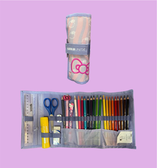 Rotolo Astuccio accessoriato Free Time - Tinta Unita Hello Kitty
