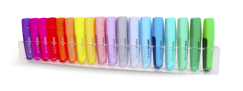 Evidenziatori Palette Set 18 colori - Tinta Unita