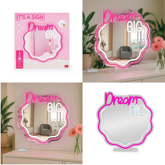 Specchio con luce led effetto neon - It's a Sign - Legami